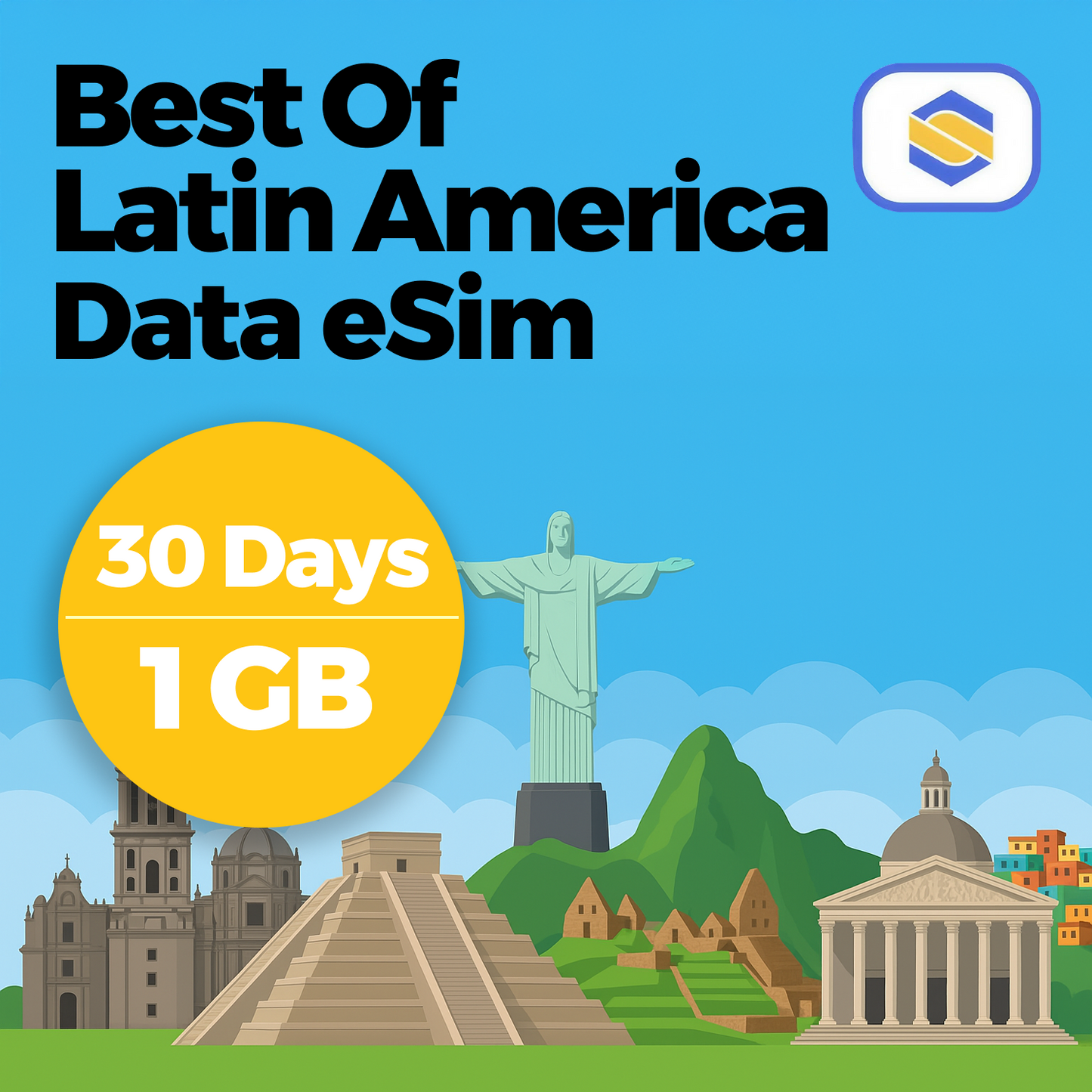 The Best of Latin America 1GB 30-Day eSIM