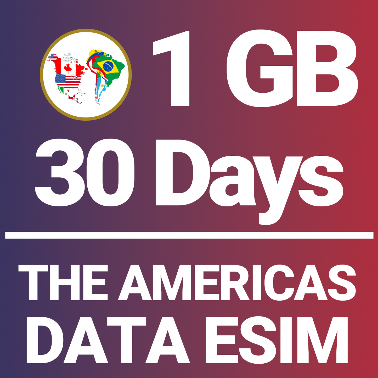 The Americas 1GB 30-Day eSIM