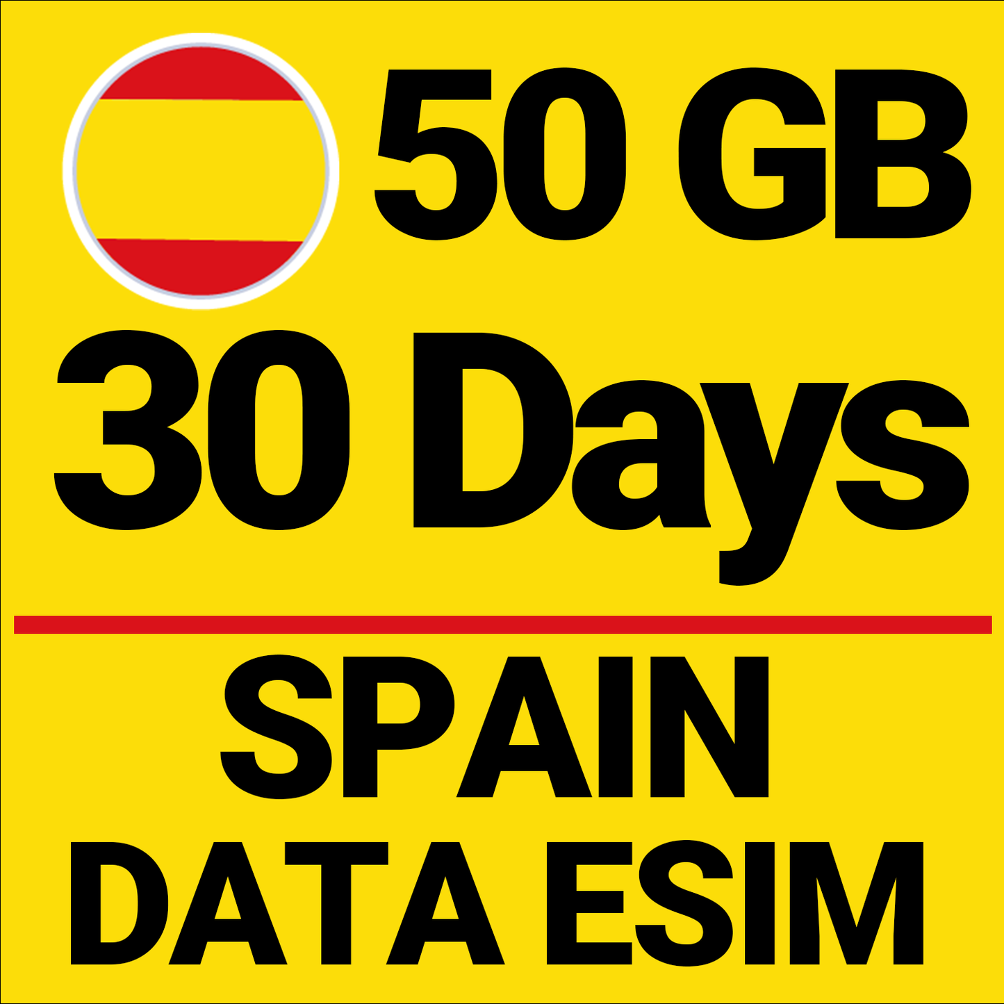 SPAIN 50GB - 30 Days
