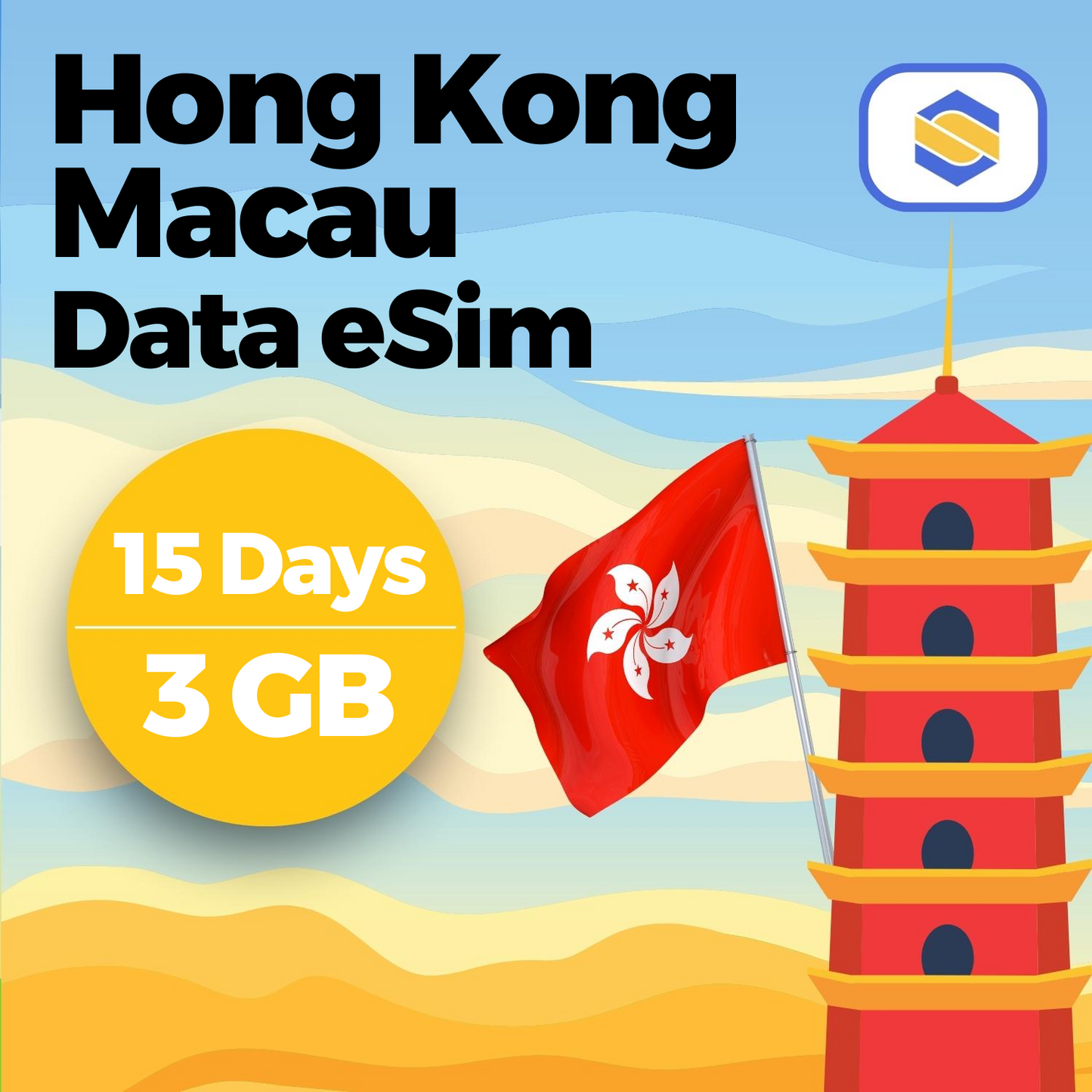 HONG KONG & MACAU 3GB - 15 Days
