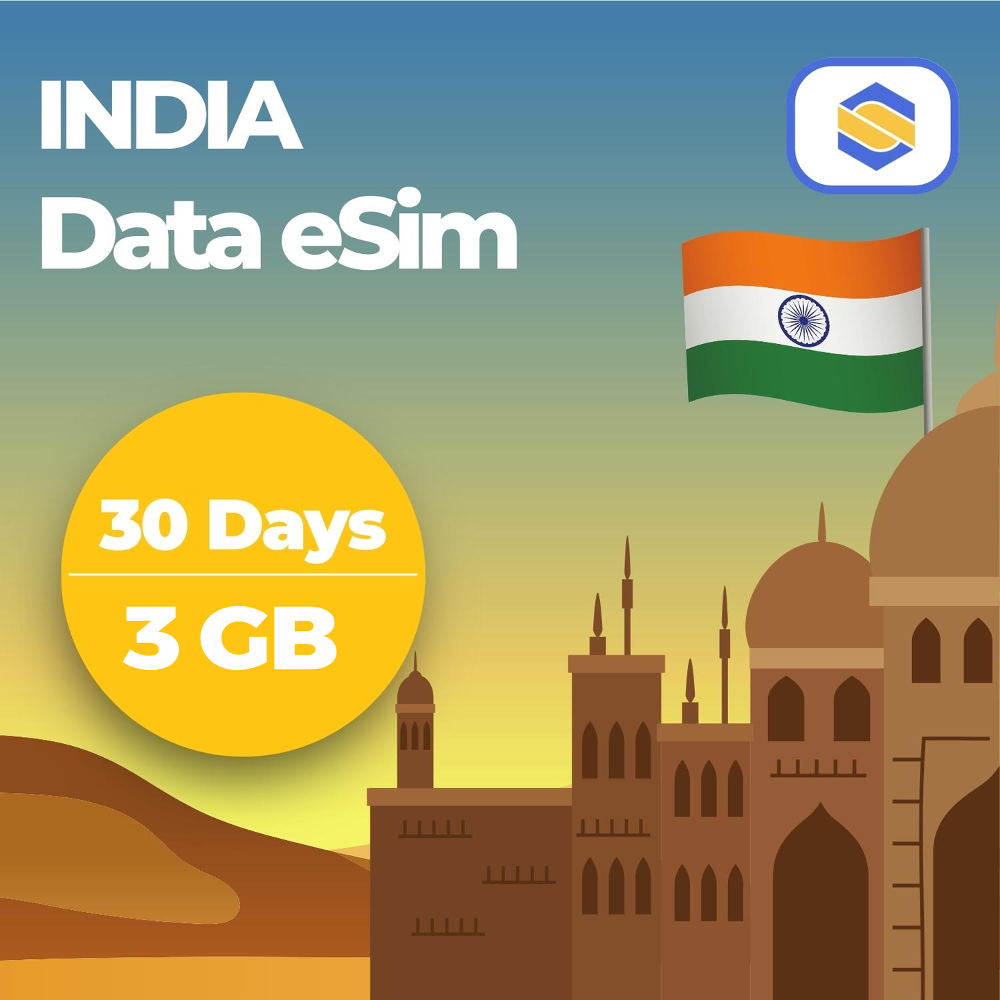 India 3GB - 30 Days