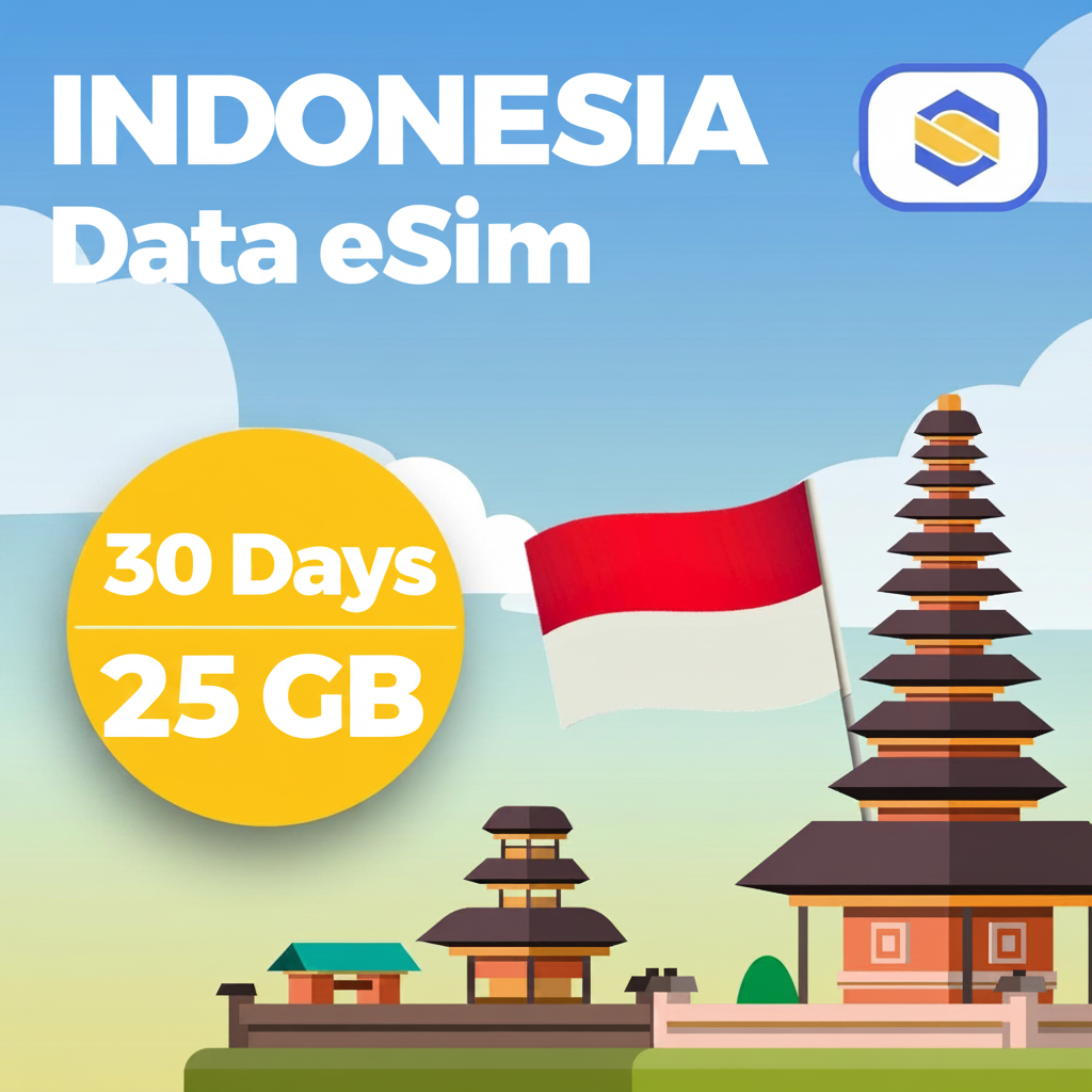 Indonesia 25GB - 30 Days