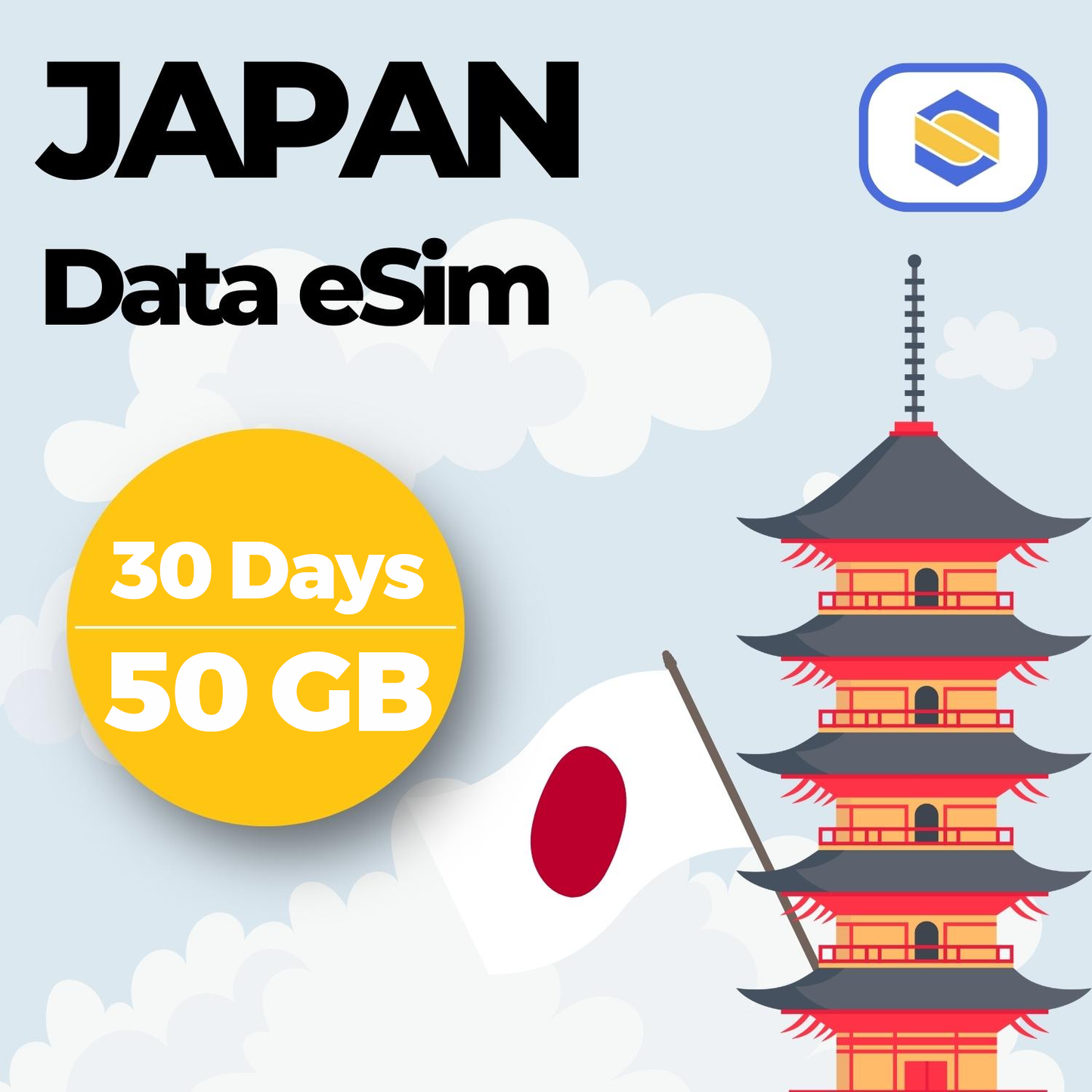 Japan 50GB - 30 Days