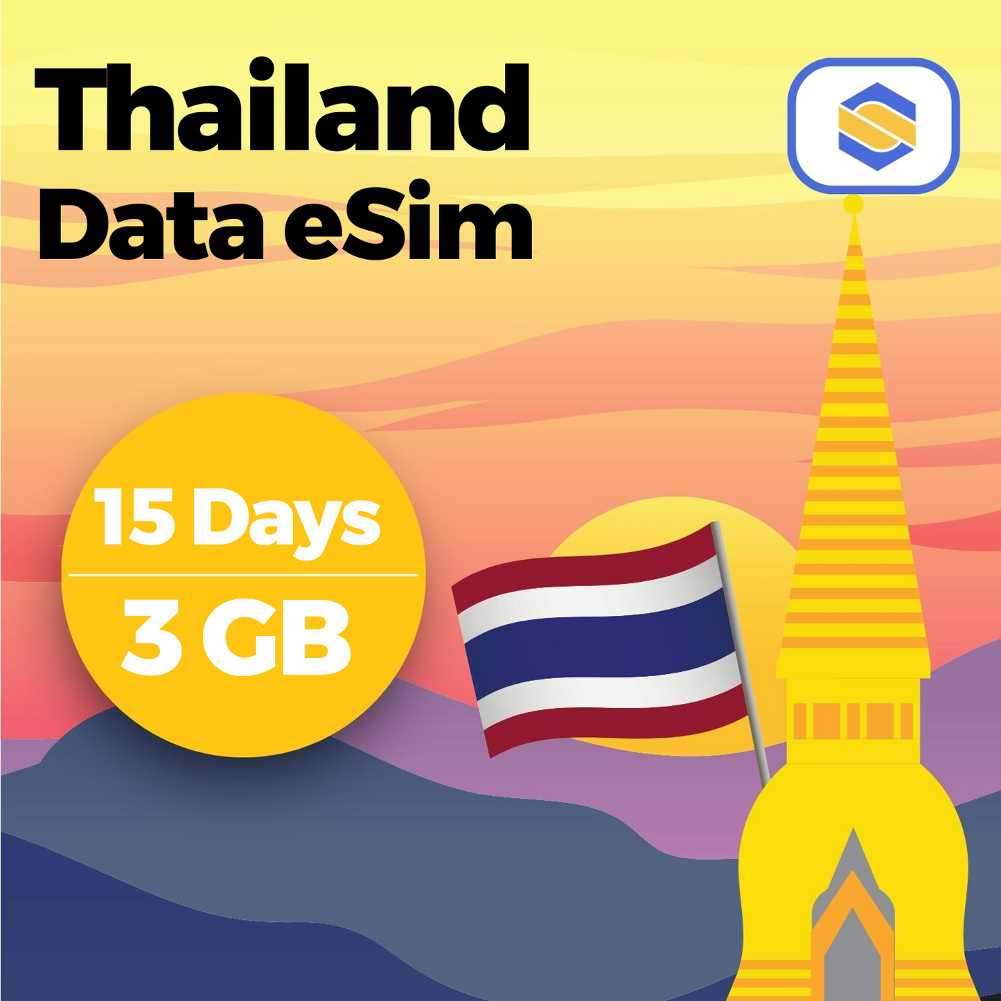 THAILAND 3GB - 15 Days eSIM