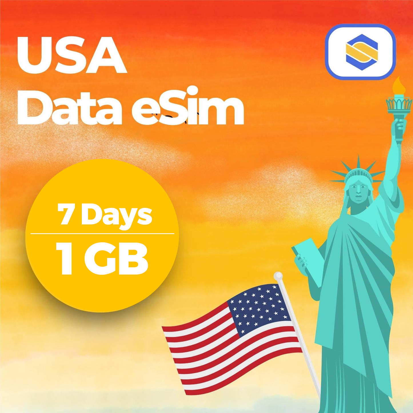 USA 1GB - 7 Days