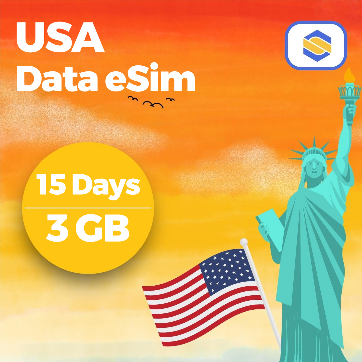 USA 3GB - 15 Days
