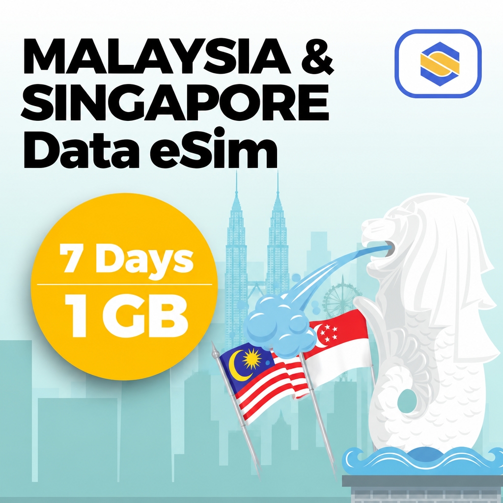 MALAYSIA & SINGAPORE 1GB - 7 Days