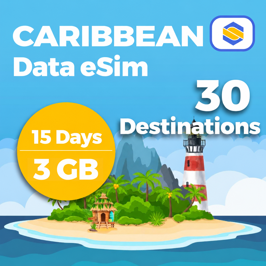 CARIBBEAN 3GB - 15 Days