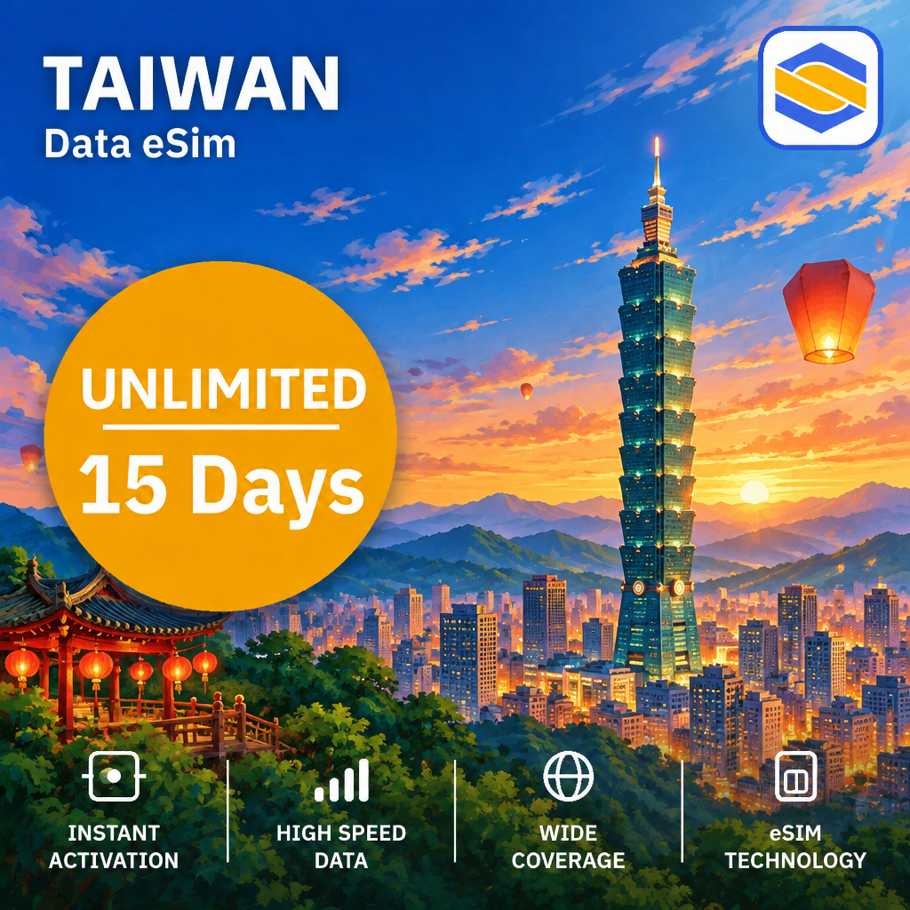 TAIWAN Unlimited - 15 Days