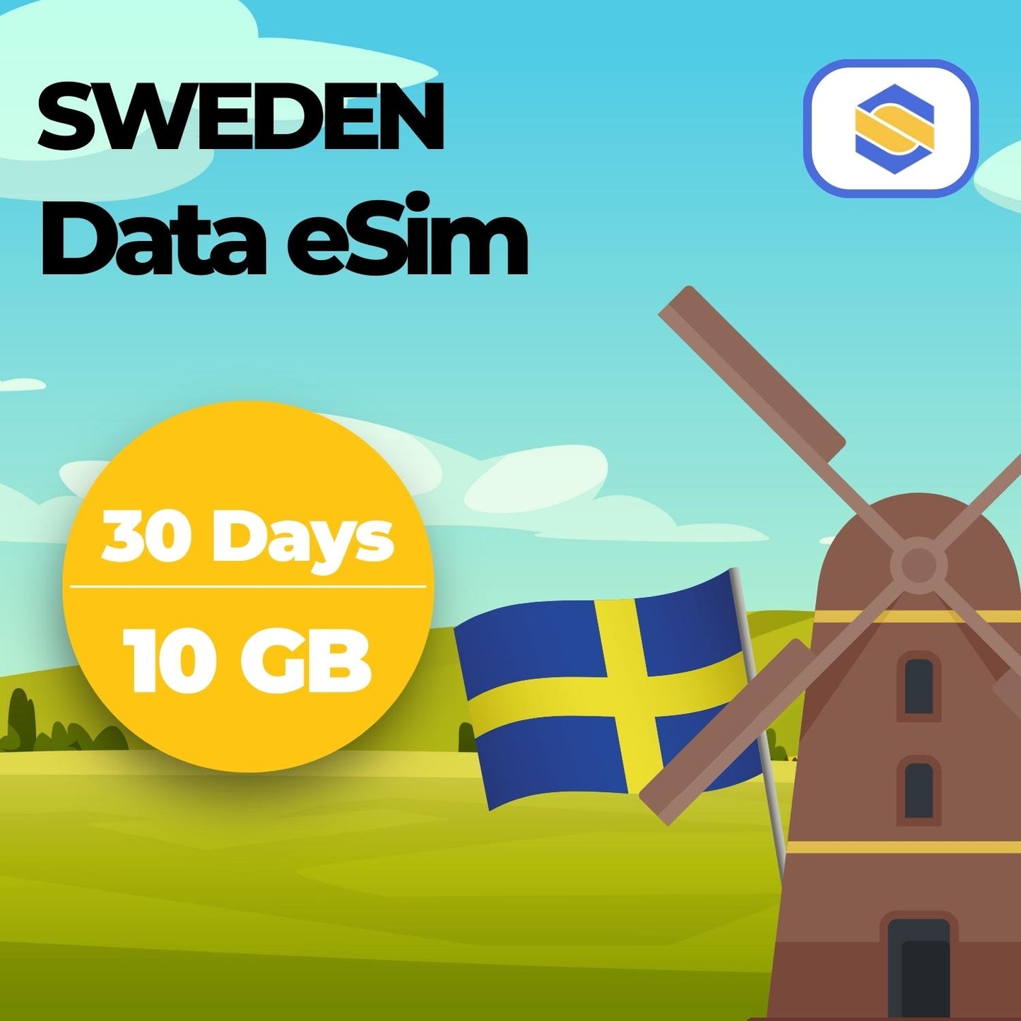SWEDEN 10GB - 30 Days