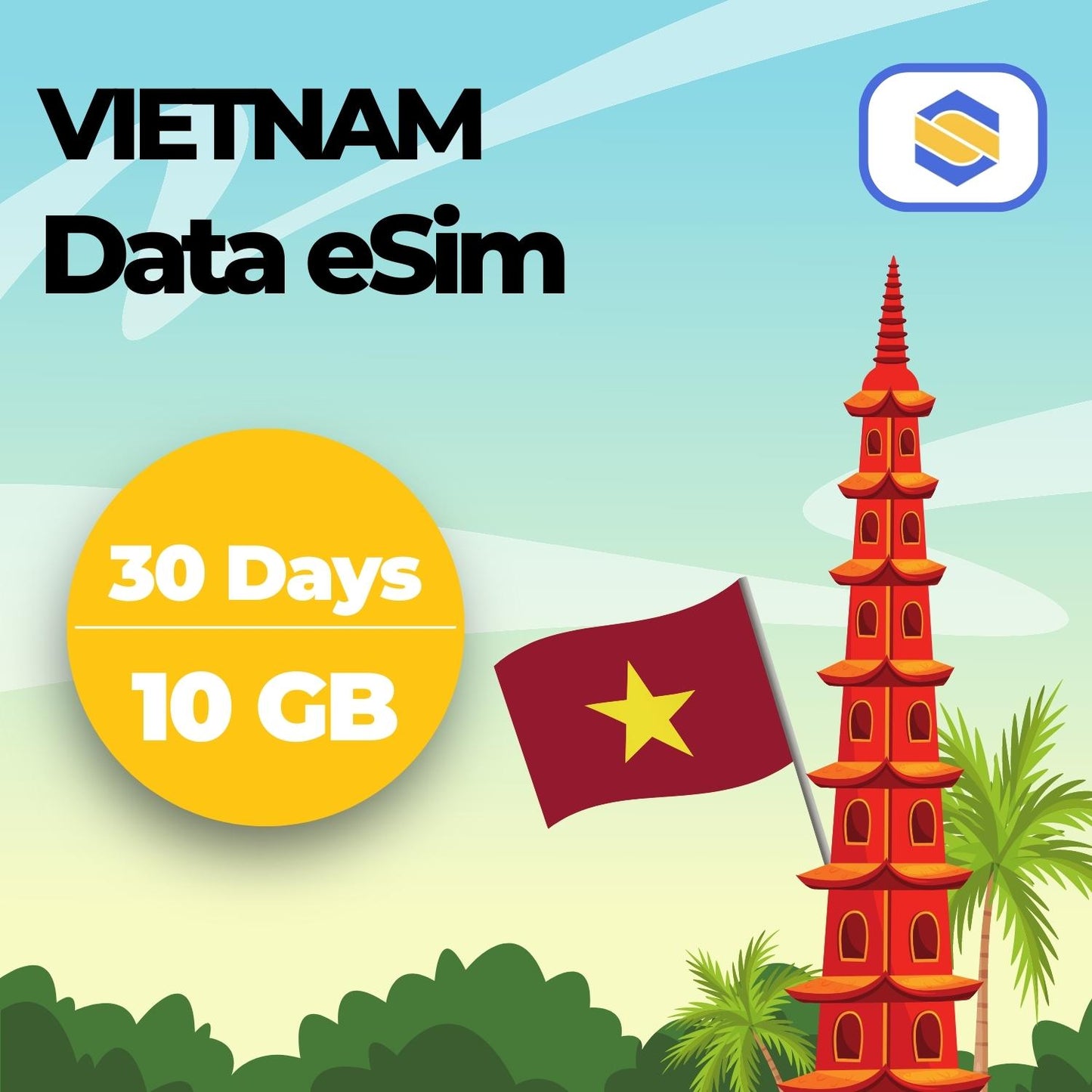 Vietnam 10GB - 30 Days