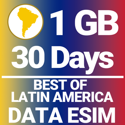 The Best of Latin America 1GB 30-Day eSIM