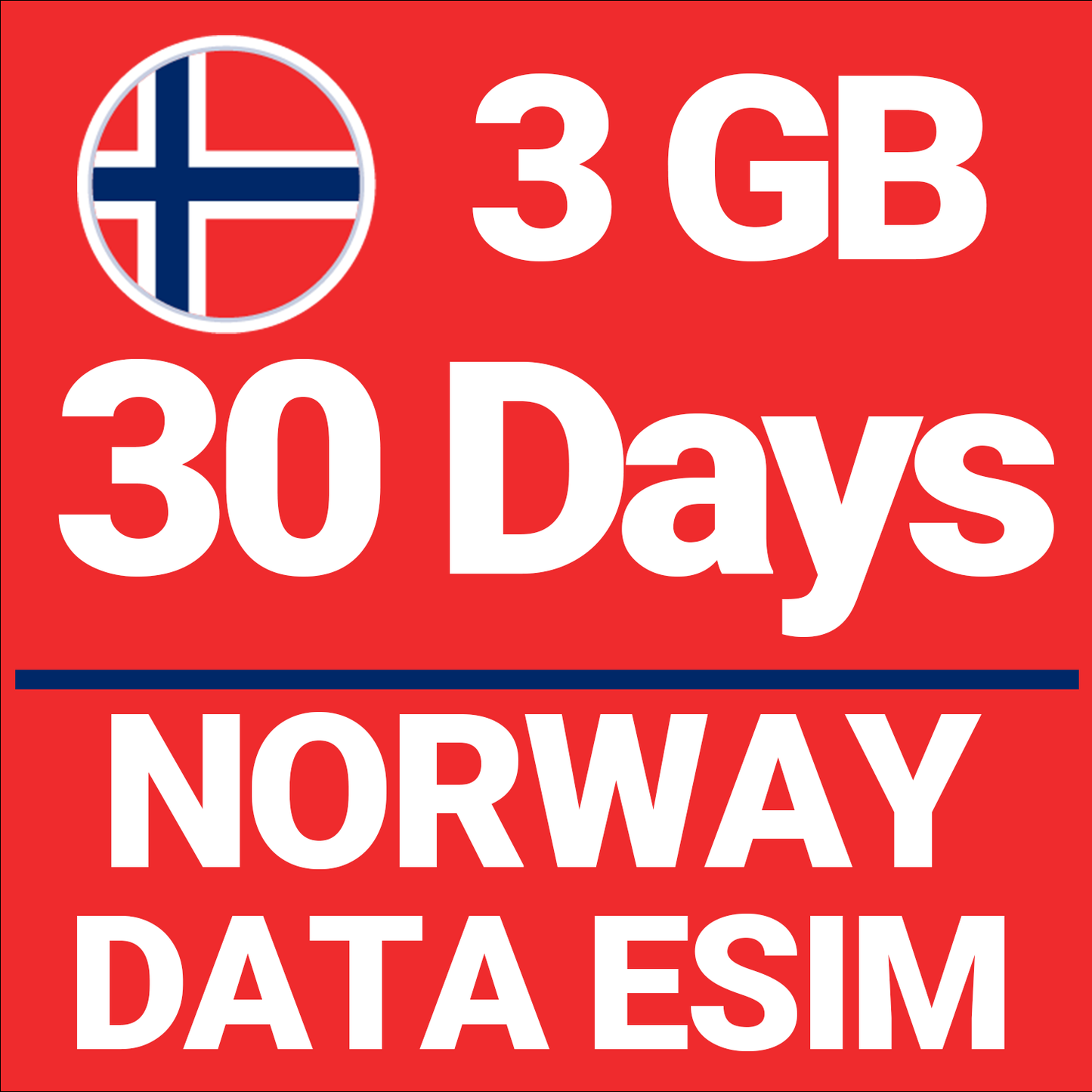 NORWAY 3GB - 30 Days