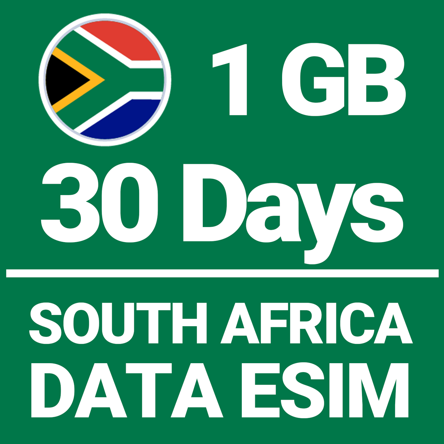 South Africa 1GB 30-Days eSIM