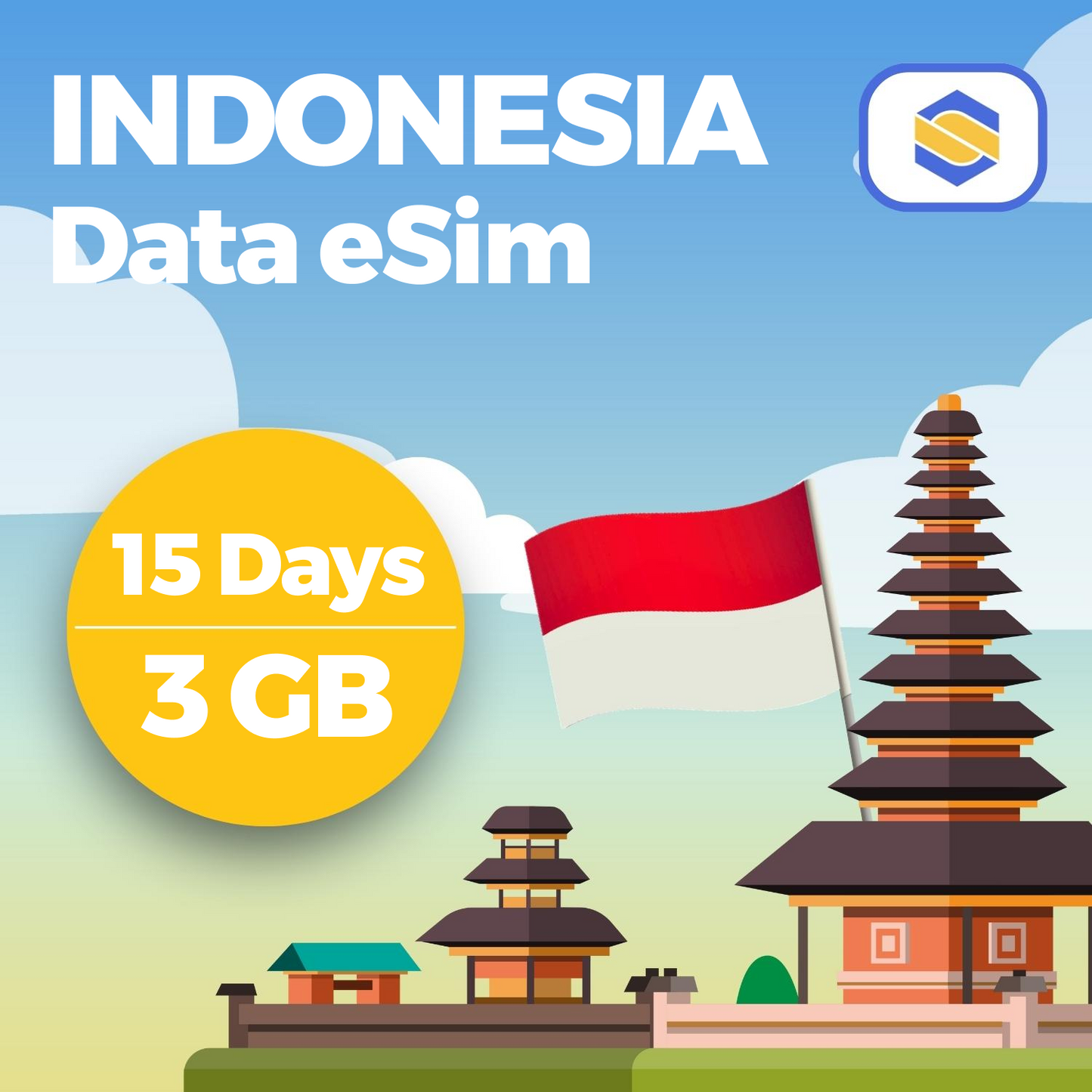 Indonesia 3GB - 15 Days