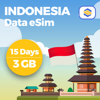 Indonesia 3GB - 15 Days