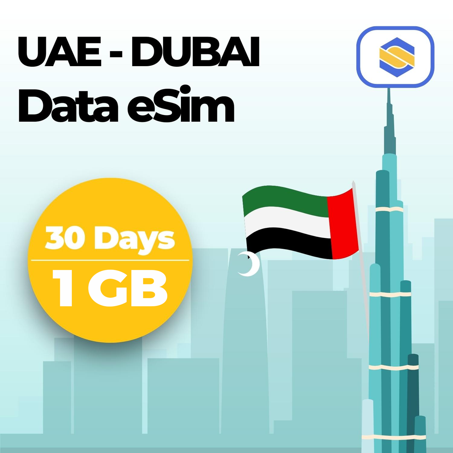 UAE - Dubai 1GB - 30 Days