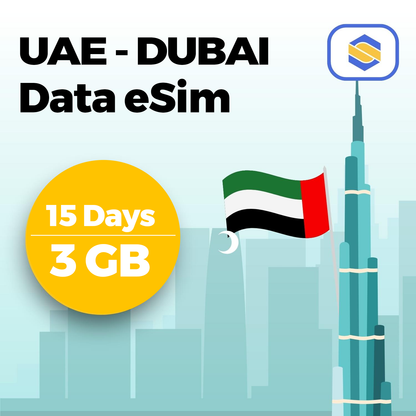 UAE - Dubai 3GB - 15 Days