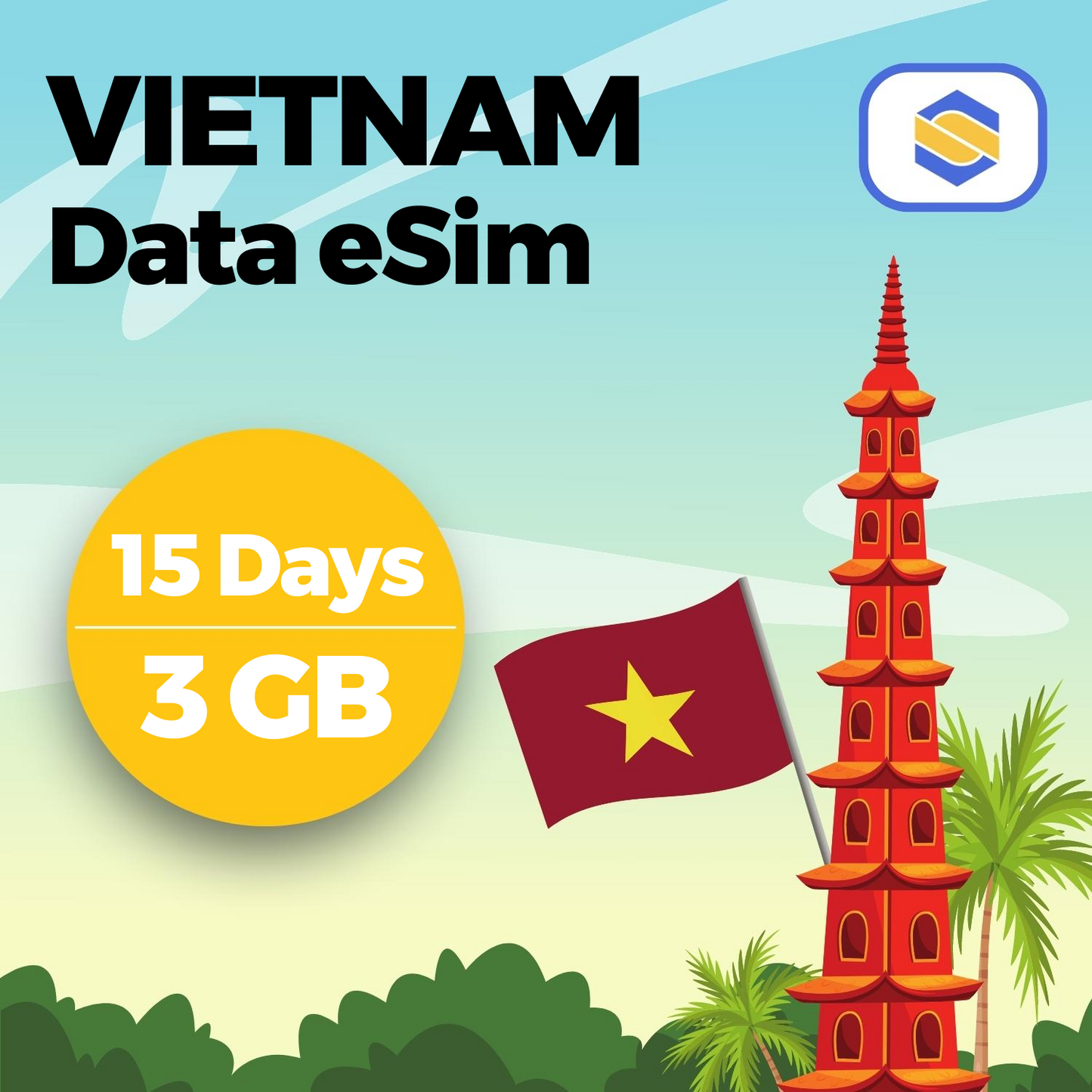 Vietnam 3GB - 15 Days