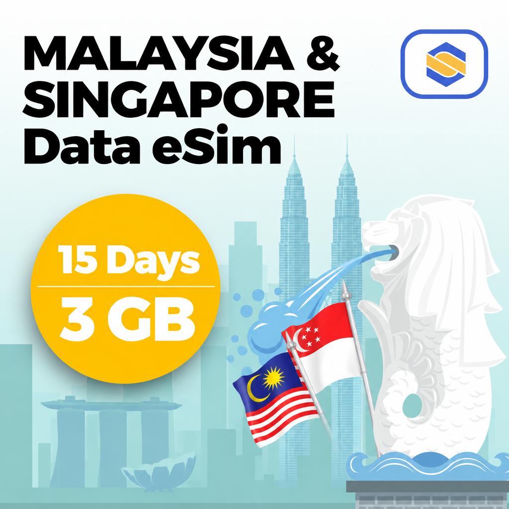 MALAYSIA & SINGAPORE 3GB - 15 Days