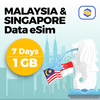MALAYSIA & SINGAPORE 1GB - 7 Days