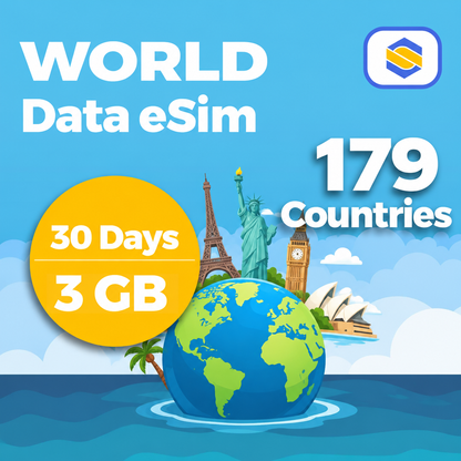 WORLD 3GB - 30 Days