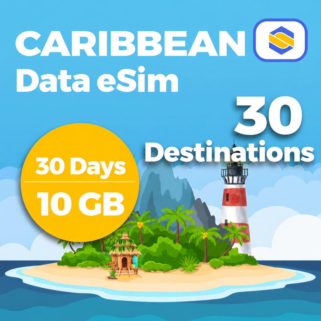 CARIBBEAN 10GB - 30 Days