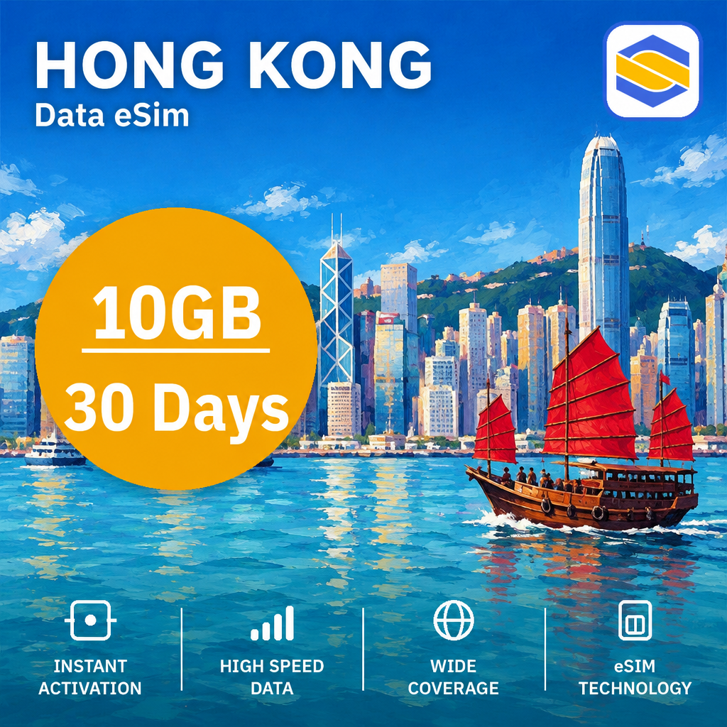 HONG KONG 10GB - 30 Days