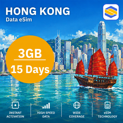 HONG KONG 3GB - 15 Days