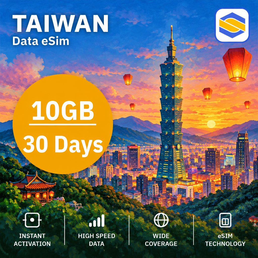 TAIWAN 10GB - 30 Days