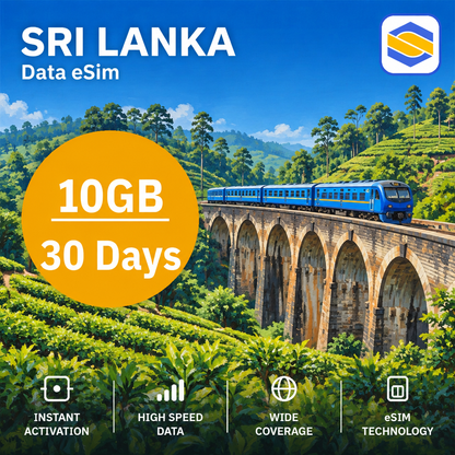 SRI LANKA 10GB - 30 Days