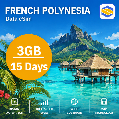 FRENCH POLYNESIA 3GB - 15 Days