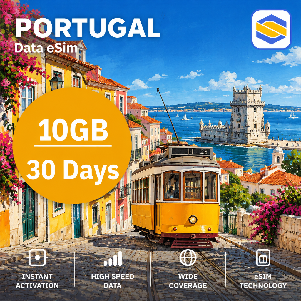 PORTUGAL 10GB - 30 Days