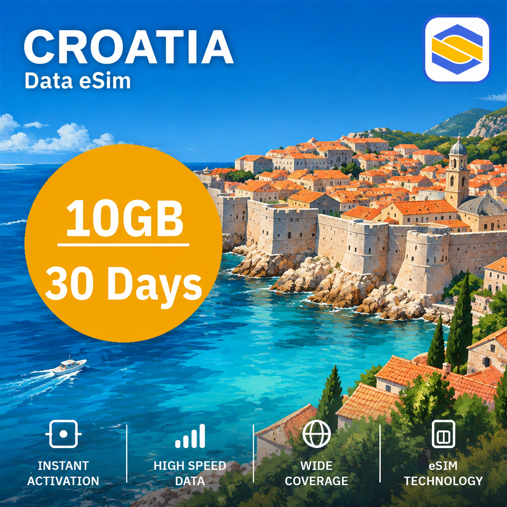 CROATIA 10GB - 30 Days