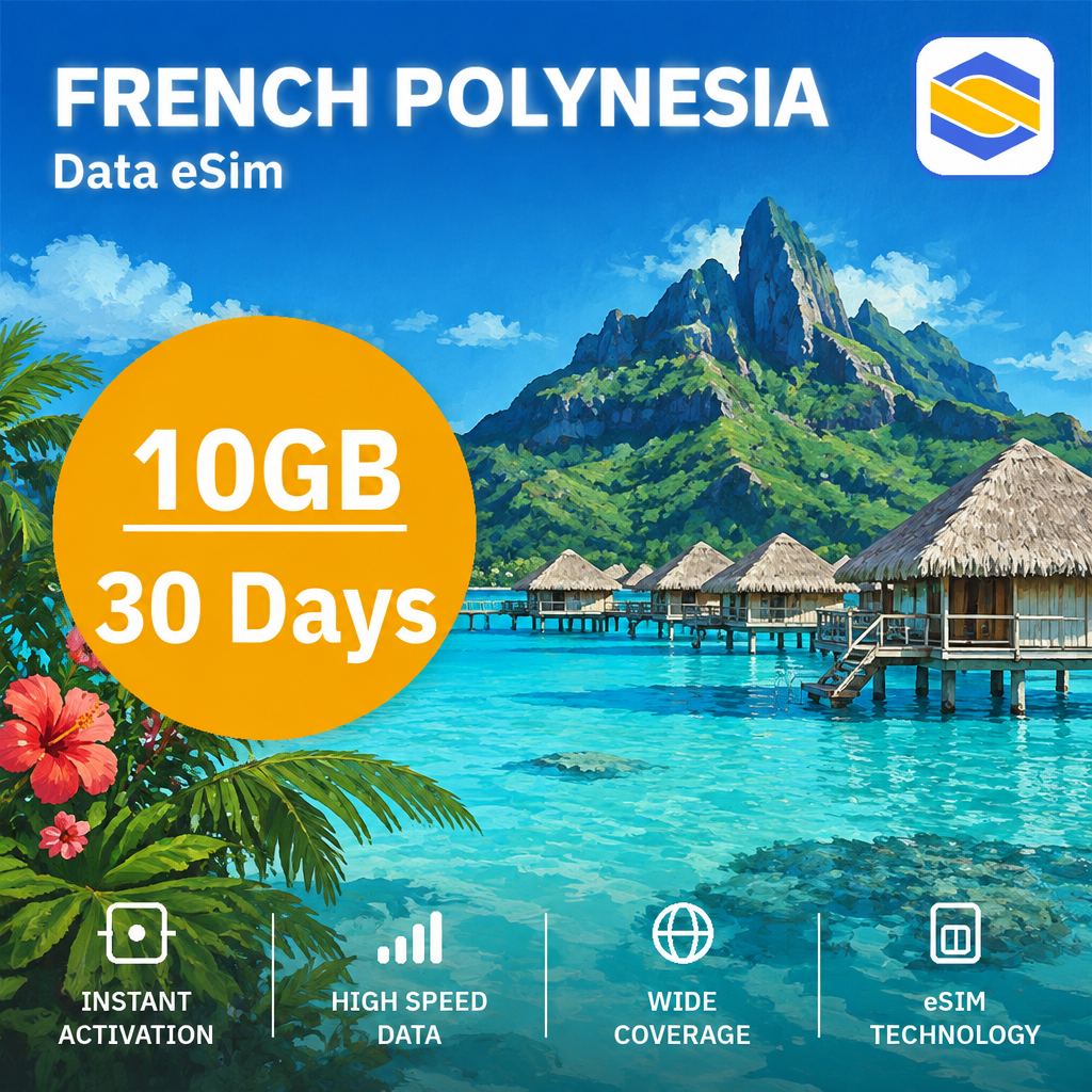 FRENCH POLYNESIA 10GB - 30 Days