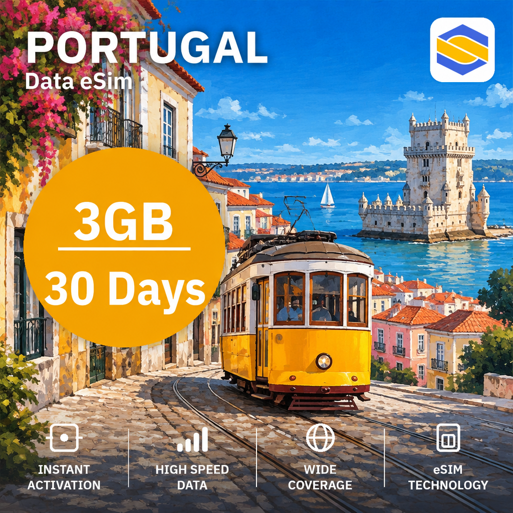 PORTUGAL 3GB - 30 Days