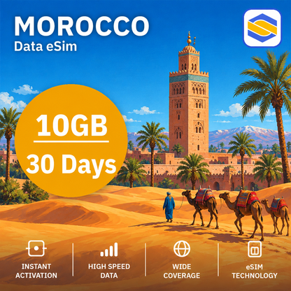 MOROCCO 10GB - 30 Days