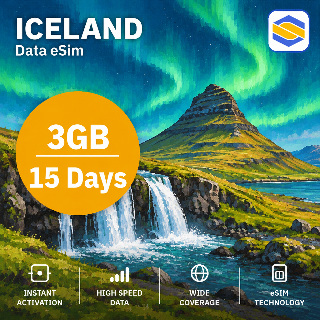 ICELAND 3GB - 15 Days