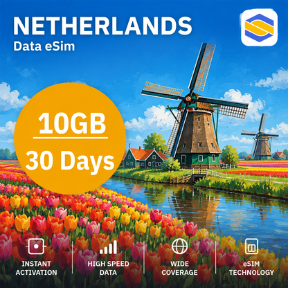 NETHERLANDS 10GB - 30 Days
