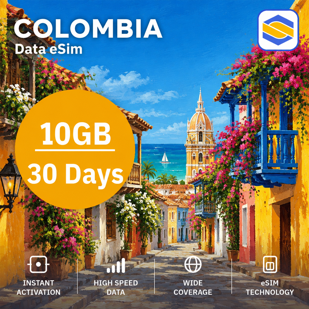COLOMBIA 10GB - 30 Days