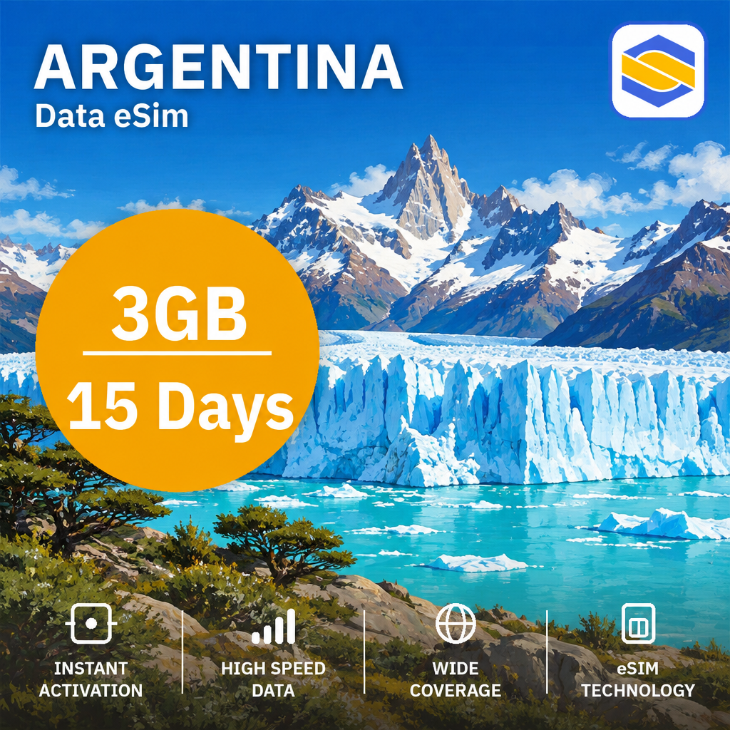 ARGENTINA 3GB - 15 Days