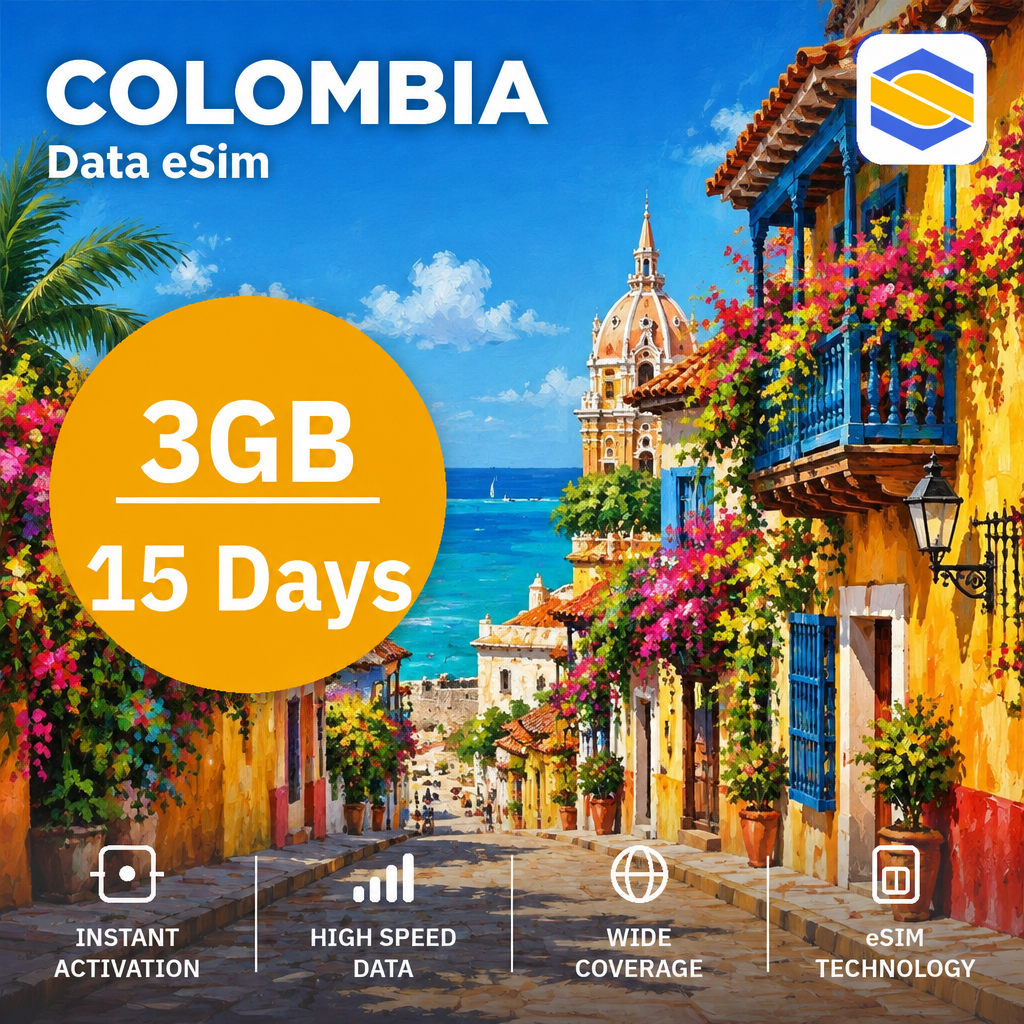 COLOMBIA 3GB - 15 Days